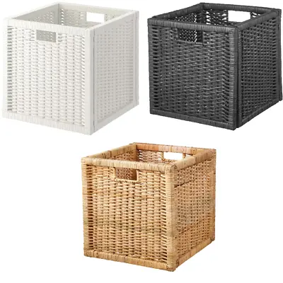 IKEA BRANÄS Handwoven Basket Storage Organizer Suitable For Kallax Shelving Unit • £25.99