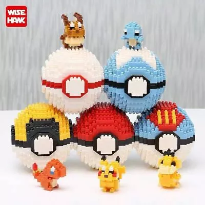 Unique Pokemon Pokeball Compatible Mini Nano Building Blocks Toy Gift AU Stock • $11.99