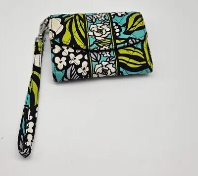 Vera Bradley Small Wallet Wristlet Phone Holder Island Blooms • $7.99