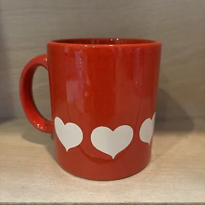 Vintage Waechtersbach W. Germany Red Mug With White Hearts Excellent Cond • $17.99