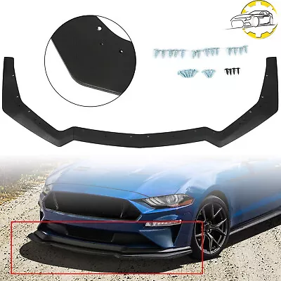 GT Style Front Bumper Lip Body Kit Splitter Spoiler Black For 18-23 Ford Mustang • $39.20