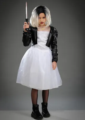 £39.99 • Buy Kids Halloween Bride Of Chucky Tiffany Costume