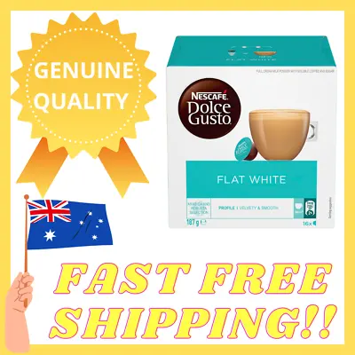 NESCAFE Dolce Gusto Flat White Coffee Pods 16 Capsules • $14.99