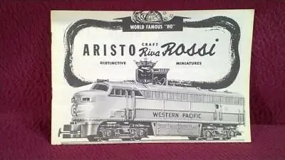 $12.95 • Buy Vintage 1956 Rivarossi Aristo-craft Catalog World Famous Ho