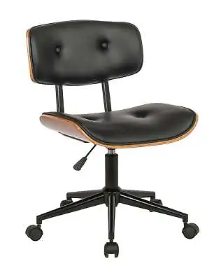 Black Office Chair PU Leather Computer Gaming Executive Racer Gas Lift Seat • $139.99