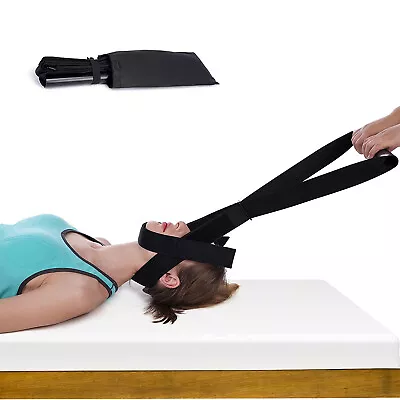 Durable Neck Stretcher Strap Spine Chiropractic Decompression Tool Kit Chin Belt • $24.87
