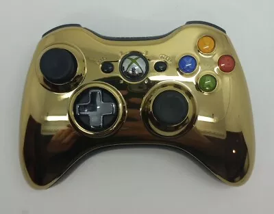 Microsoft Xbox 360 Limited Edition Chrome Gold Wireless Controller • $30