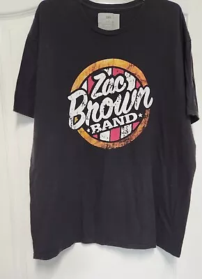 ZAC BROWN BAND (2015) Official  Jekyll & Hyde  Tour Dates T-Shirt Size 2XL • $11.99