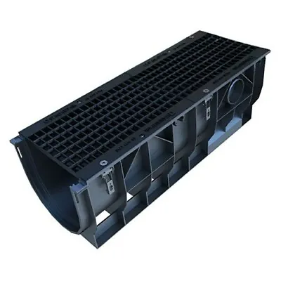 £375 • Buy Poly Max Mega Drainage Channel. 385mm Width Cast Iron Grate. 3 X 1mtr Lengths 