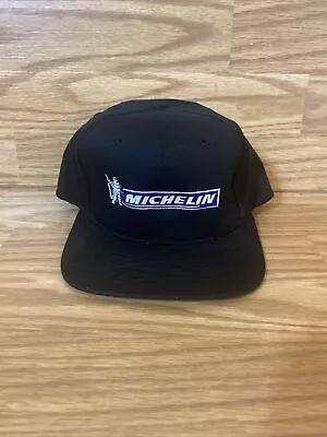 Michelin Man Baseball Hat Black Adjustable Strap Tires Car Auto Wheels Repair • $13.49