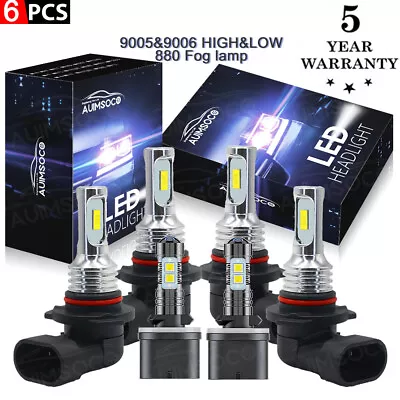 LED Headlights + Fog Bubls Light Kit For Chevy Silverado 1500 2500 HD 1999-2002 • $34.99