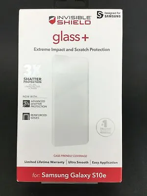 $24.95 • Buy Zagg Invisible Shield Glass+ Screen Protector For Samsung Galaxy S10e AU Sellers