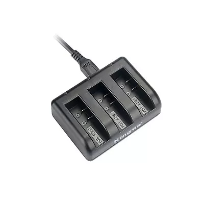 3-Channel Battery Charger Charging Dock+Cable For Xiaomi Yi 4K II Action Camera • $18.68