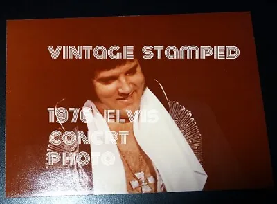 VINTAGE 5x7 ELVIS PRESLEY 1976 Concert Photo-stamped-GEORGE O HILL • $24.99