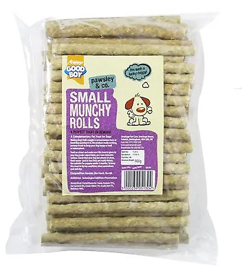 Good Boy 05130 Rawhide Small Munchy Rolls Dog Treats Food Chews Snack 100 Pack • £8.89