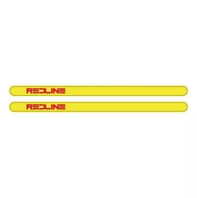 Redline Gen 3 Yellow With Red Logo - Flight Crank Decal Set - Old School Bmx • $11