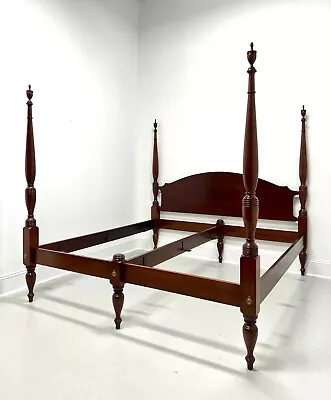 CRAFTIQUE Ashlawn Solid Mahogany Traditional King Size Four Poster Bed • $3295