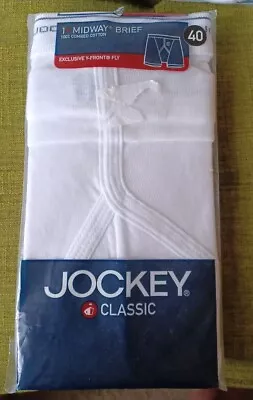 Vintage Jockey Classic Midway Brief - Size 40 - Still Sealed NOS - Dated 2003 • $14.99