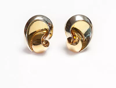 Marina B. 18K Gold Swirl Earrings • $7500