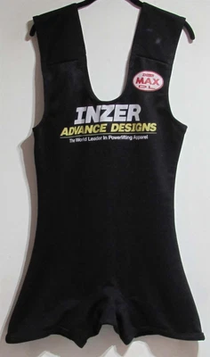 $120 • Buy Inzer MaxDL Deadlift Suit Size 35 Black With Yellow Trim (Lightly Used)