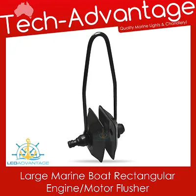 $10.90 • Buy Marine Grade Boat Outboard Water Engine Motor Muffs Large Rectangular Flusher