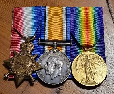 WW1 Medal Trio Moses Shropshire Light Infantry  From Llantrisant Glamorgan • £80