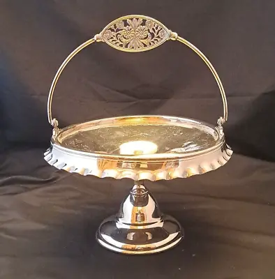 WM ROGERS QUARUPLE  Silverplate 938 BRIDES BASKET CENTER BOWL CANDY Chased • $29.99