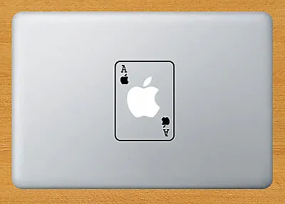 £3.30 • Buy Ace Funny Sticker Decal Decor Laptop Mac Apple Macbook Black Vinyl