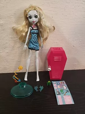 Mattel Monster High Classroom Mad Science Lagoona Blue Doll Complete W/ Stand • $49.99