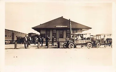 FL - 1920’s Florida REAL PHOTO Railroad Depot Moore Haven FLA - Lake Okeechobee  • $159.95
