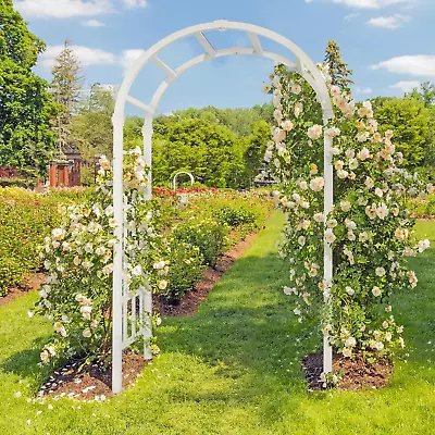 Vinyl Garden Arbor PVC Wedding Arch For Ceremony Party Garden Trellis For Clim • $152.74