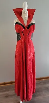 $55.67 • Buy Devil Sequin Dress Halloween Costume Vampire Witch Womens XL Franco Logo