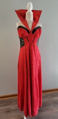 $55.67 • Buy Devil Sequin Dress Halloween Costume Vampire Witch Womens XL Franco Logo
