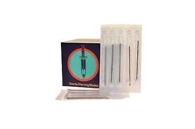Ear & Body Piercing Needles Sterilized Needle Blades -14G 16G 18G 20G • £2.49