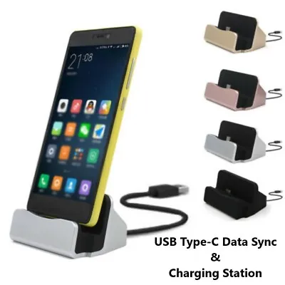 USB Type C Charging & Sync Dock Station Cradle For Samsung S21 S20 Ultra S10 Dex • £9.29