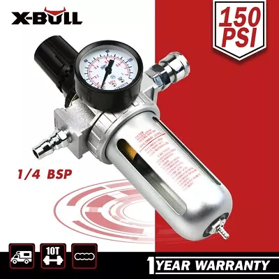 X-BULL Air Compressor Moisture Filter Water Trap Filter Regulator Separator • $33.90