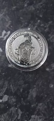 2021 Queen's Beasts White Greyhound Of Richmond 2oz Silver Bullion Coin • £46