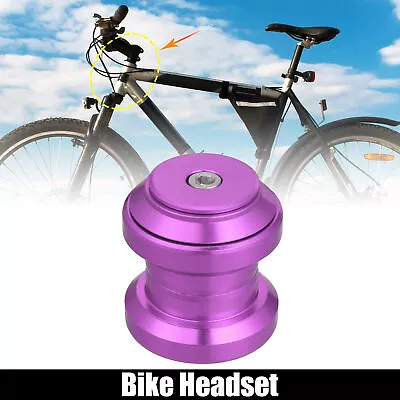 34mm 1-1/8  Threadless MTB Bike Bicycle Sealed External Bearing Headset Purple • $20.99