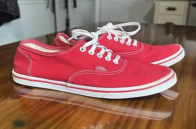 Vans Authentic LoPro Canvas Skate Shoes Women’s US 8 Red • $14.99