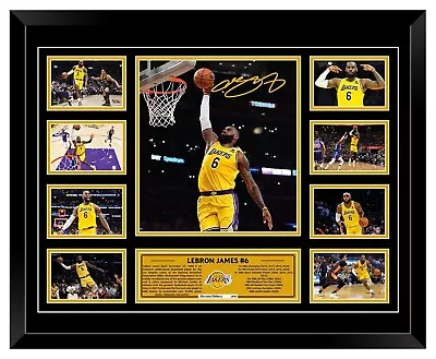 Lebron James La Lakers 2022 Signed Limited Edition Framed Memorabilia • $129.99