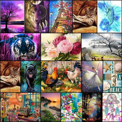 $12.99 • Buy DIY 5D Diamond Painting Embroidery Cross Stitch Kits Craft Arts Home Decor Gifts