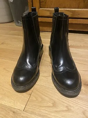 £24.50 • Buy M&S AUTOGRAPH Black Leather Chelsea Boots (Ankle Boots) UK 4.5, V Good Condition