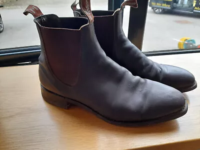 Mens Rm Williams Craftsman Boots Leather Size 10.g Brown • £42