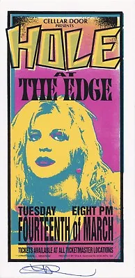 MINT & SIGNED Courtney Love Hole 1995 Miami Arminski Handbill  • $29.99