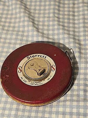 Vintage Starrett 530 ~ 100f Steel Measuring Tape Made In USA Athol MA. • $55