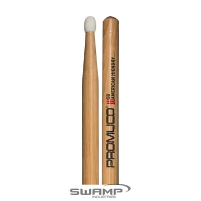 Promuco 1801N5B American Hickory 5B Nylon Tip Drumsticks Pair • $17.99