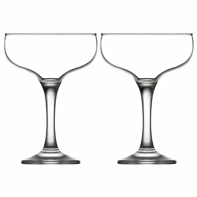 Martini Cocktail Glasses. Champagne Coupe Saucers (Set Of 2).  200 Ml. • £7.99