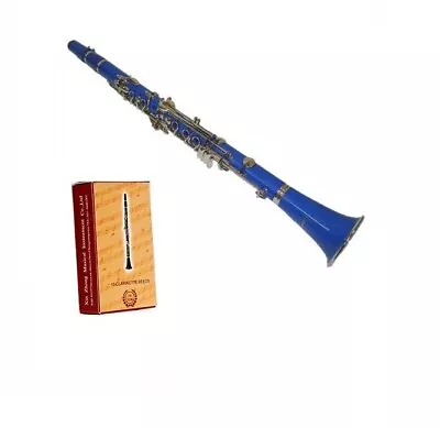 New Merano Student BB Blue ClarinetCaseMouth Piece; ReedsCap;ScrewdriverBag • $79.99