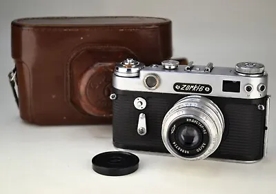 1965 EXPORT USSR  ZORKI 6  Rangefinder Camera + INDUSTAR-50 M39 LENS F3.5/50 (2) • $99.99