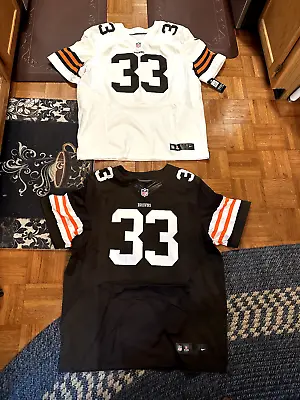 $325 • Buy Nos Nwt Lot 2 Vintage 2012 Clev Browns Trent Richardson Authentic Jersey Size 52